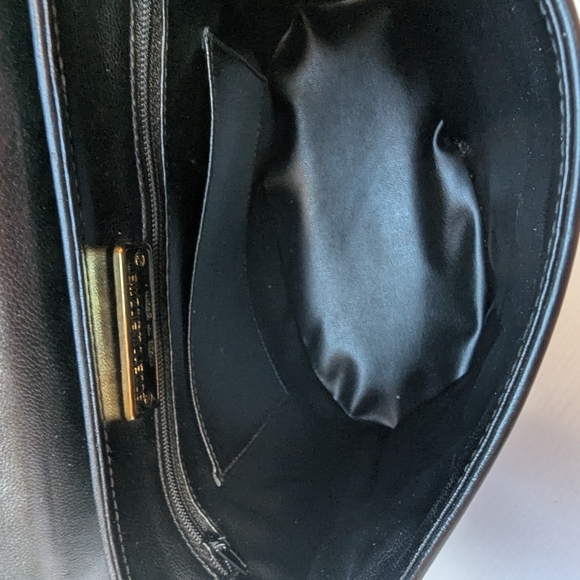 Stuart Weitzman Black Crossbody Bag with Gold Stitching - Picture 12 of 13